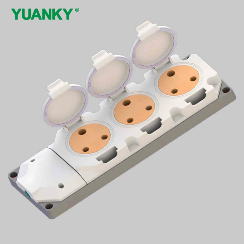 YUANKY Household South Africa Socket Plug IP65 Waterproof Sockets 16A Rated Extension Socket