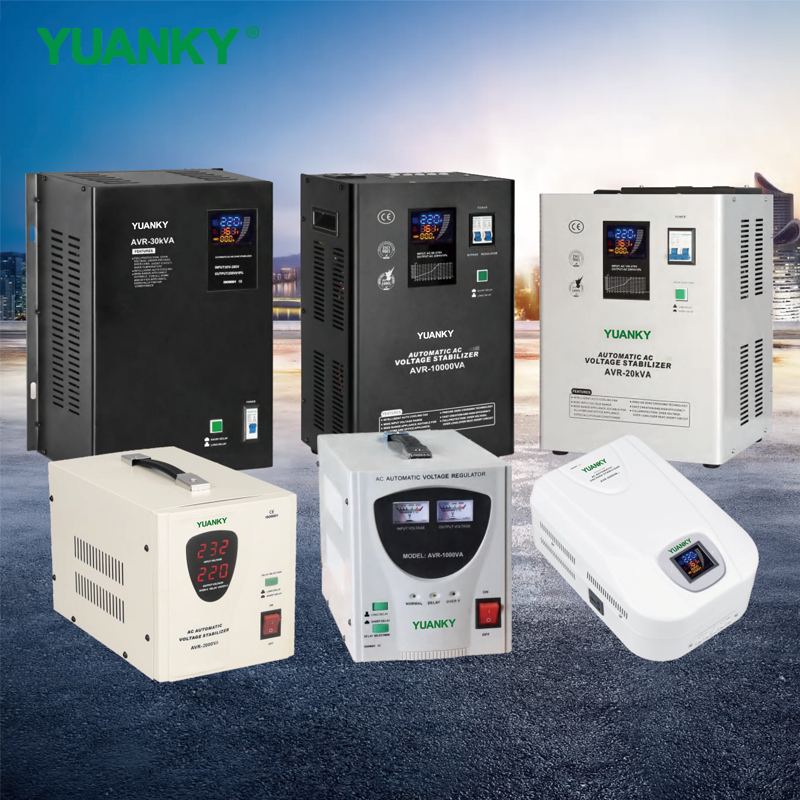 YUANKY Portable Outdoor Camping Trip AVR SINGLE PHASE Series RELAY TYPE FULLY AUTOMATIC AC VOLTAGE REGULATOR