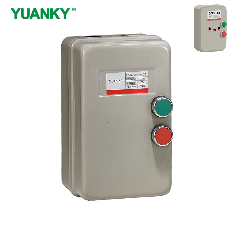 QCX5-18-50 12A DOL Motor Starter 3 Phase Magnetic Motor Starter Switch Short Circuit and Overload protection