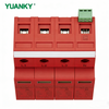 YUANKY 1P/2P/3P/4P AC Voltage T2 SPD 20/40KA Surge Protective Device Din Rail Mounted Lightning Arresto