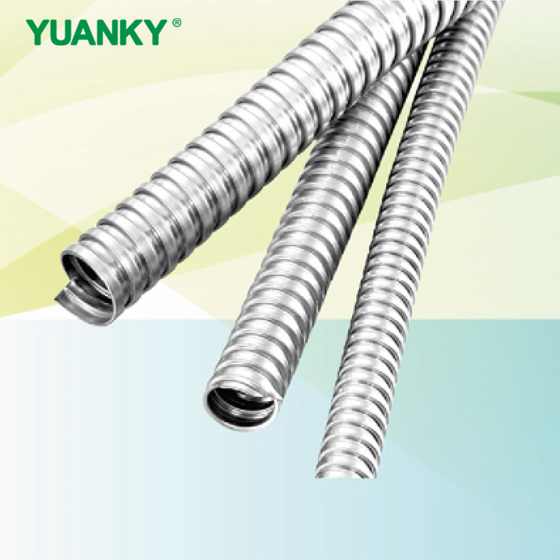 YUANKY Hot Selling Double Bottom Zinc Metal Hose Hot-dipped Galvanized Steel RoHS CE