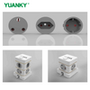 YUANKY Household South Africa Socket Plug HW Type Vertical Socket SA Type Surge Protection USB Ports 16A Rated Extension Socket