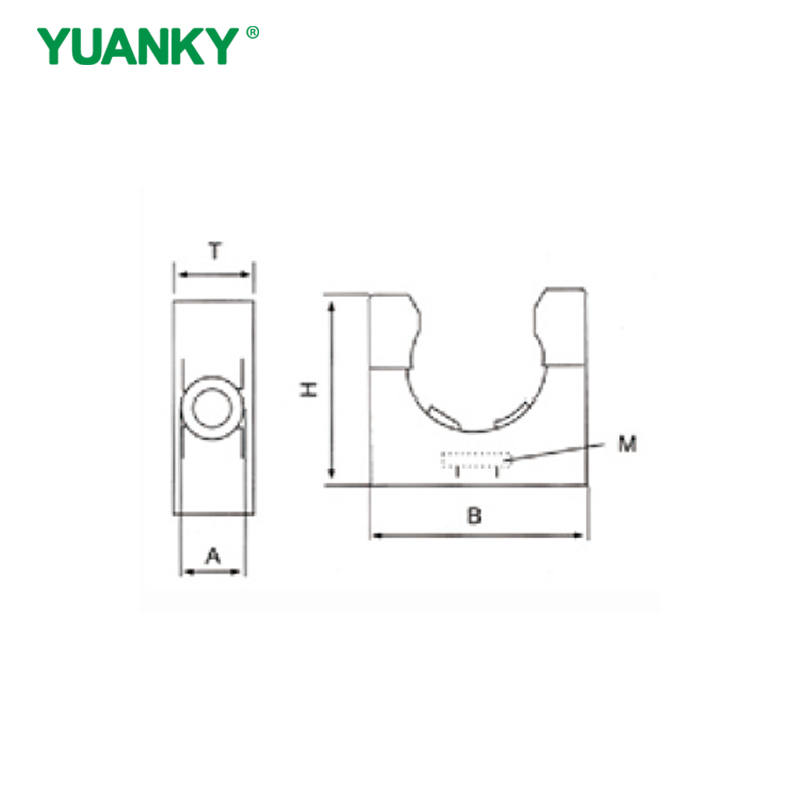 YUANKY Hot Selling Wave Hose Retube Fixed Support Nylon 66