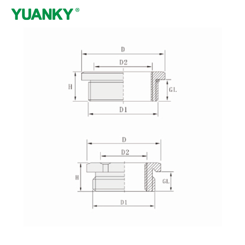 YUANKY CE REACH Brass Nickel Plated Metal Enlarger Metal Reducer Locknut Sealing Washer