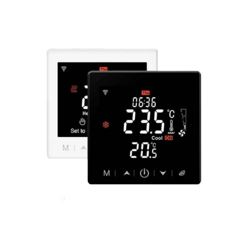 Touch-sensitive Smart Wi-Fi Thermostat na may Napakalaking Makulay na LCD Screen