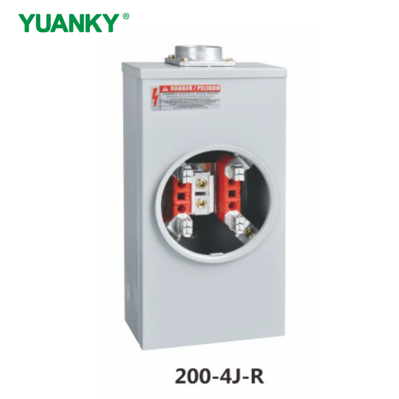YUANKY 200A 600VAC Single Phase 200S Series Meter Socket Mounting Equipment