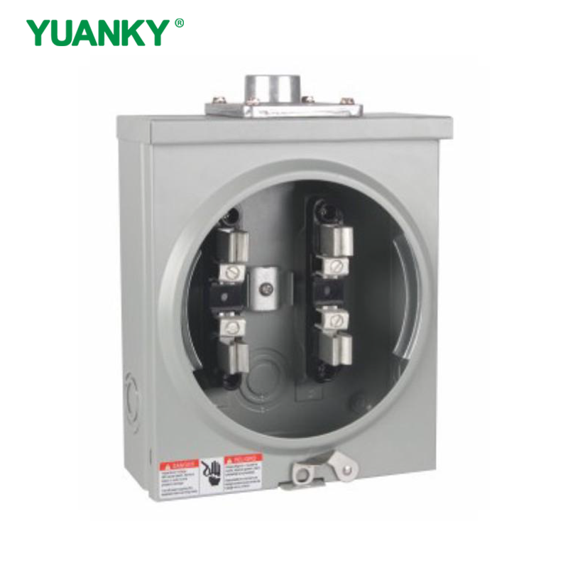 YUANKY 100A 600V Single Phase 100S Series Meter Socket Meter Mounting Equipment