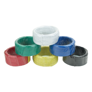 Electroplated galvanized iron wire.