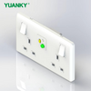 YUANKY Uk Safety Rcd Socket Adaptor Home Circuit Breaker Cutout Garden Power Tools Trip Switch (13a) Gfci Prcd WHITE