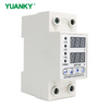 YUANKY Single 40/63A 220V Digital Dual Display Adjustable Voltage Protector AC