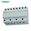 YUANKY 1P/2P/3P/4P AC Voltage XSeries SPD 20/40KA Surge Protective Device Din Rail Mounted Lightning Arresto