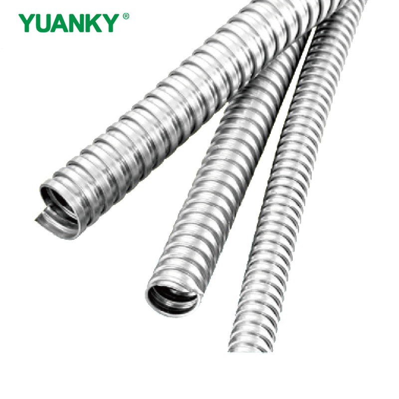 YUANKY Hot Selling Double Bottom Zinc Metal Hose Hot-dipped Galvanized Steel RoHS CE