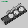 YUANKY Household South Africa Socket Plug IP65 Waterproof Sockets 16A Rated Extension Socket