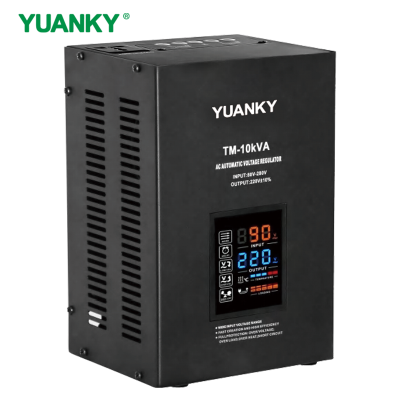 YUANKY Portable Outdoor Camping Trip TM SINGLE PHASE Series RELAY TYPE FULLY AUTOMATIC AC VOLTAGE REGULATOR