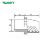 YUANKY Hot Selling Metal Hose Vylon Joint Black White PA Nylon