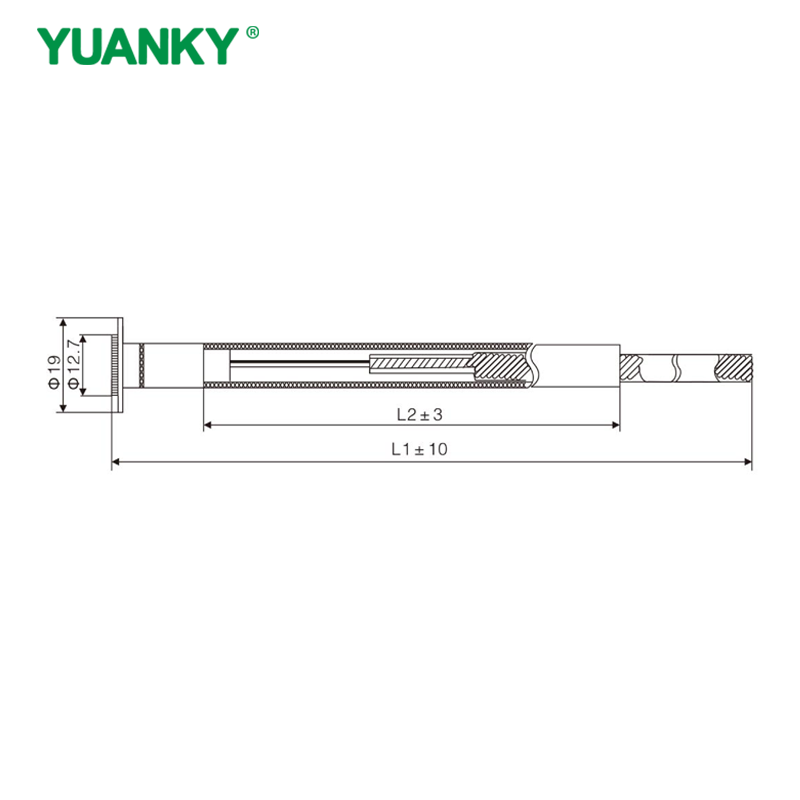 YUANKY Export Type Fuse Link Movable Fixed 200A 10-40.5V