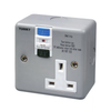 Factory supply 13a 30ma rcd outlet socket 1gang UK switch with residual current protection indicator light