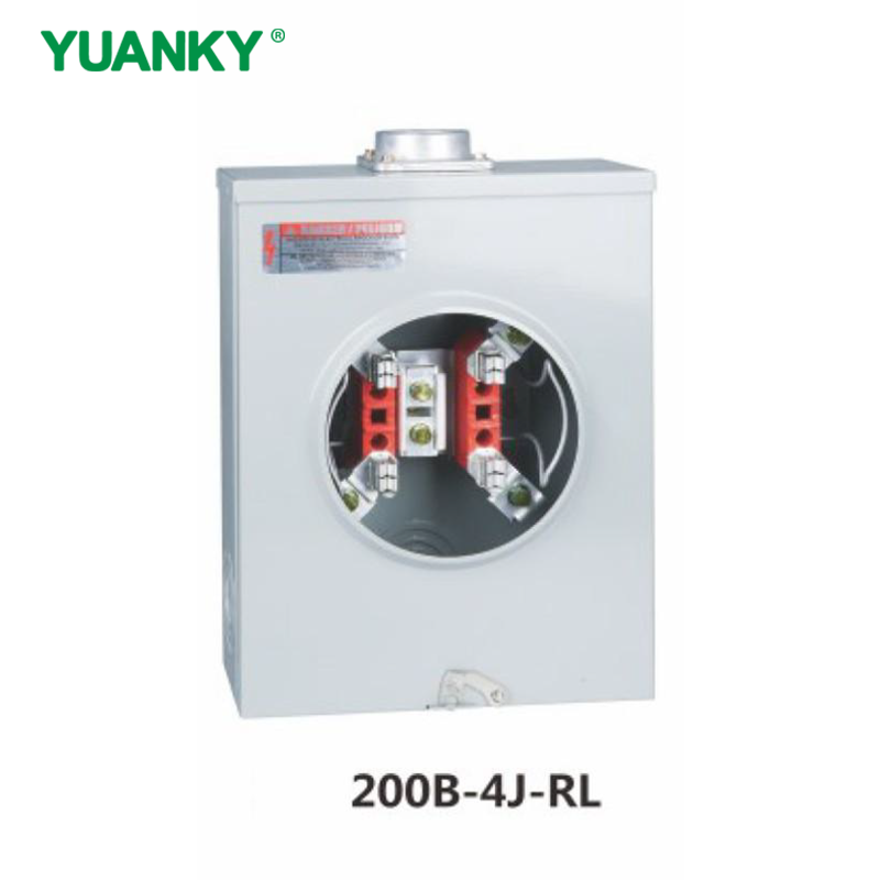 YUANKY 200A 600VAC Single Phase 200S Series Meter Socket Mounting Equipment