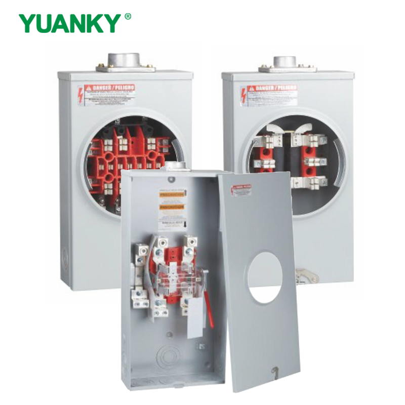 YUANKY 20A 600VAC Single Phase 20 Series Meter Socket Mounting Equipment
