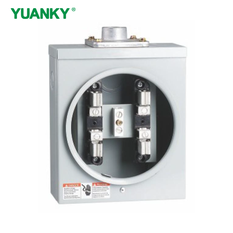 YUANKY 100A 600V Single Phase 100S Series Meter Socket Meter Mounting Equipment