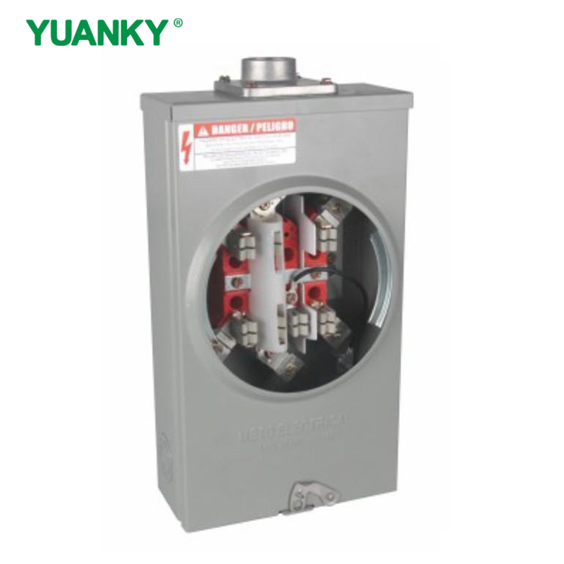 YUANKY 200A 600VAC Single Phase 125S Series Meter Socket Mounting Equipment