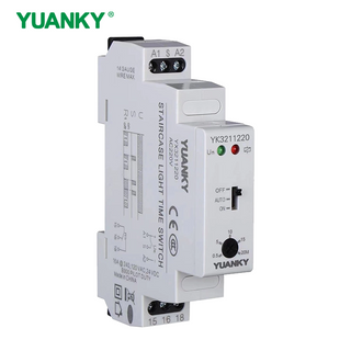 YUANKY Timer 16A Spdt Dpdt DIN RAIL 2 LED Status Indicators Staircase Light Time Switch