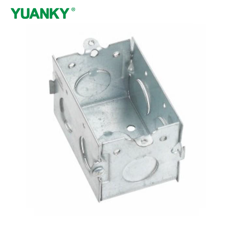YUANKY 1-3/4" Steel Industrial Distribution Box with Biometric Lock 120V 100A 6 Sockets