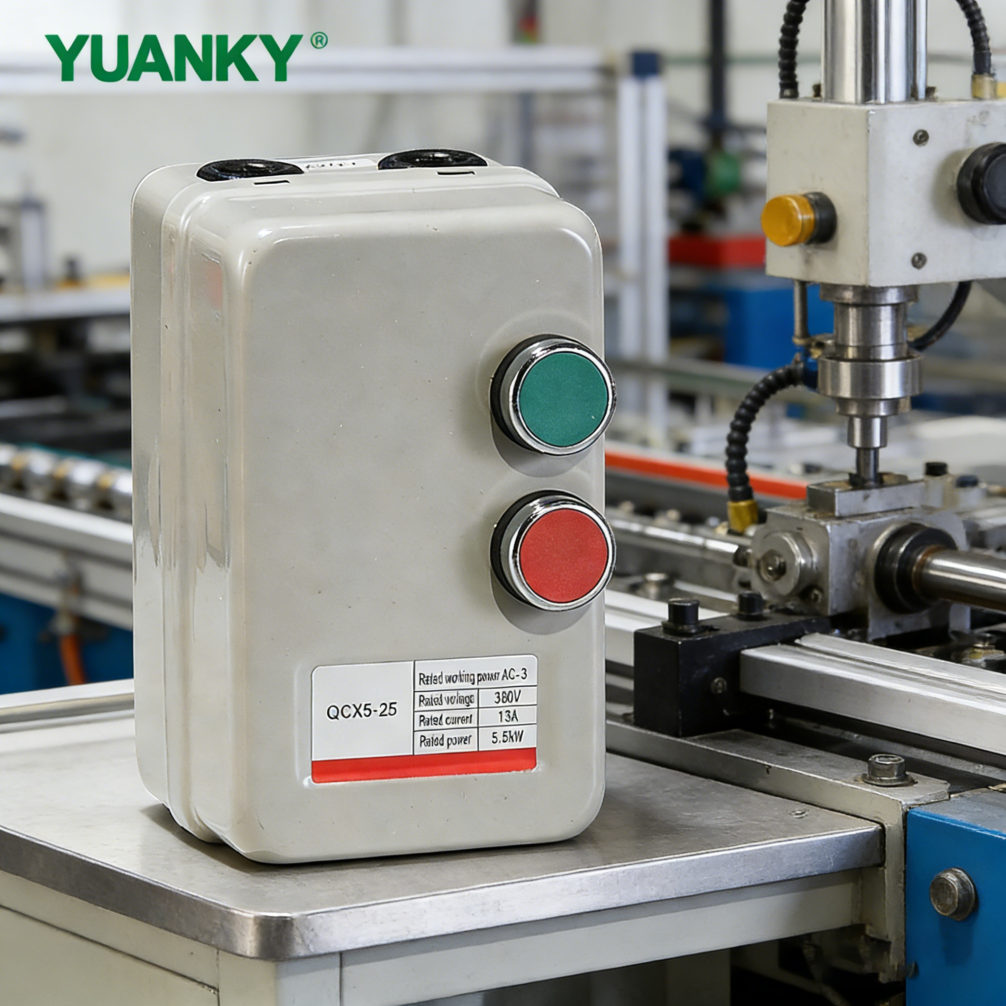 QCX5-25-50 12A DOL Motor Starter 3 Phase Magnetic Motor Starter Switch Short Circuit and Overload protection