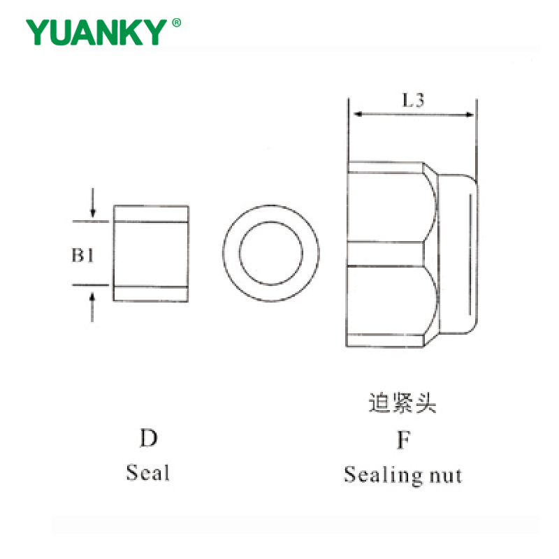 YUANKY Nylon Cable Glands Gray PA Chemigum Metric PG G IP65