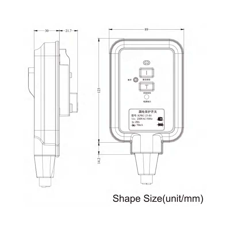 Hot Selling PRCD Series Industrial Plug Socket IRCD KPRC-25 25A 220v Male Female Connector Durable Plastic IP54