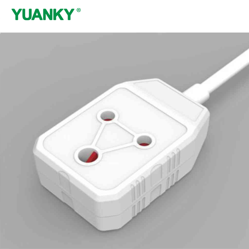 YUANKY Household South Africa Socket Plug HW-SA02 Janus W/O C 16A Rated Extension Socket