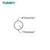 YUANKY Package Line Pipe Black Gray White PE