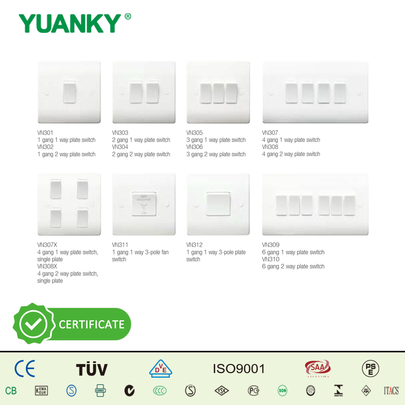 Soket Suis Julat VN YUANKY Jualan Panas