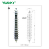 Pararrayos con carcasa polim&eacute;rica YUANKY 110kV Z、X tipo serie YH