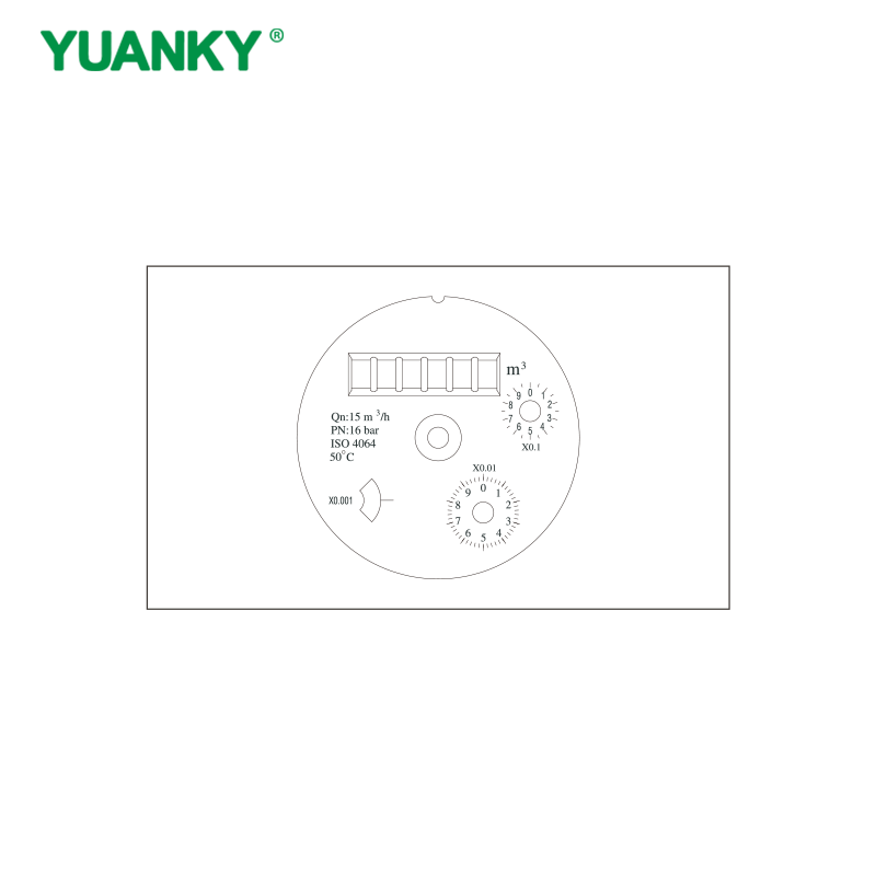 YUANKY HWR‑xxE (DN40‑DN200) عداد المياه العمودي WOLTMAN