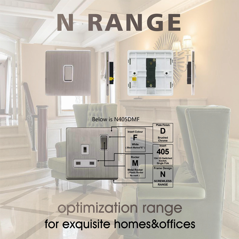 YUANKY Hot Selling N Range Switch Socket