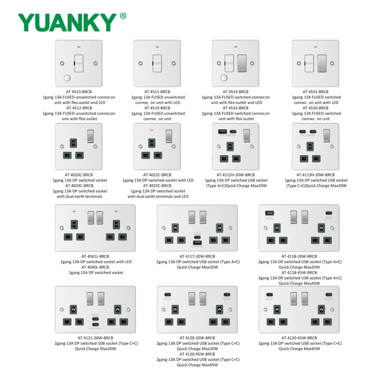 YUANKY Hot Selling AT Range Switch Socket