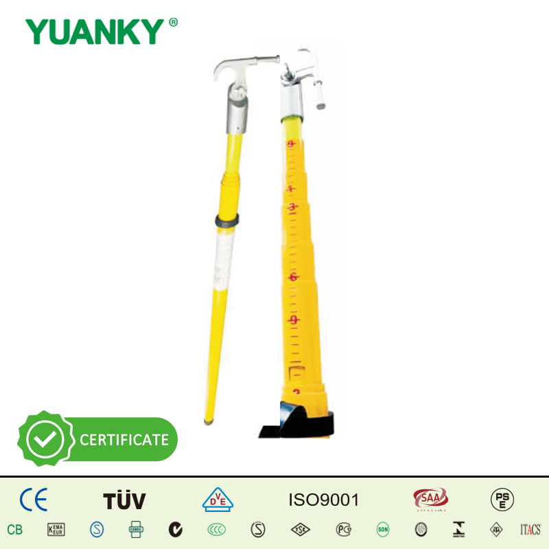 YUANKY HOT SELLING IEC 60855 ASTM F711 Triangular Telescopic Insulation Height Measuring Rod