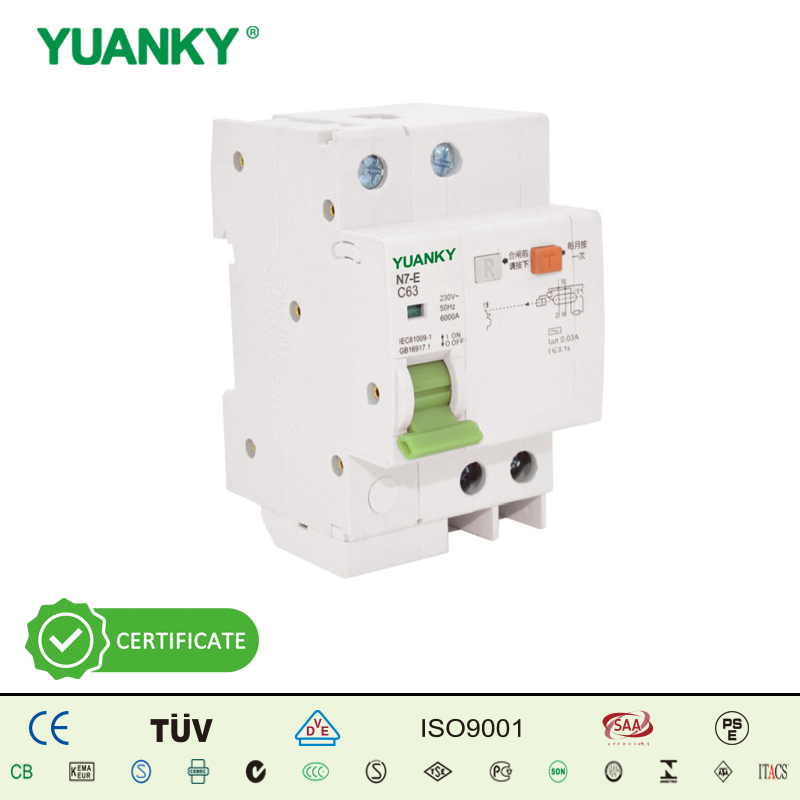 N7-E RESIDUAL CURRENT CIRCUIT BREAKER WITH OVERCURRENT PROTECTION