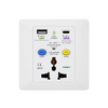 PRCD-SOCKET NF-EL5U-13 Earth Leakage Protection USB Socket with a USB a Ports Plastic US Plug Extension Socket