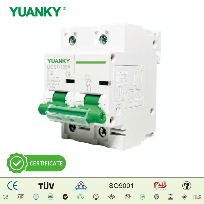 MCB DCS7- 125A Miniature Circuit Breaker 40A 10kA Breaking Capacity IEC Standard