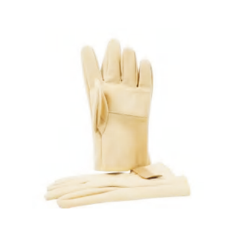 Goatskin Leather Outer Protective Gloves for Electrical Work Wear Over Rubber Insulating Gloves Adjustable Cuff Free Size