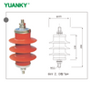 YUANKY 6kV S/Z、D Tipo Pararrayos con carcasa polim&eacute;rica serie YH