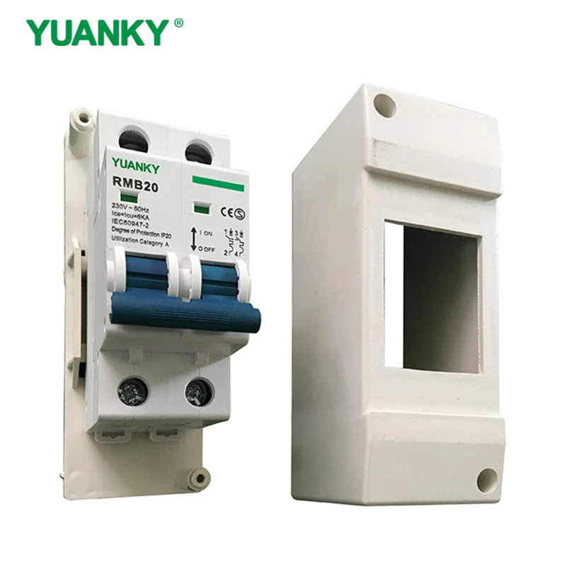 Wholesale 2 Pole Type B C D MCB Circuit Breaker With Protective Cover Mcb Box