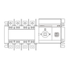 YUANKY FHG-630/4P-S1-F 400-630A Y&uuml;ksek Kaliteli &Ccedil;ift &Ccedil;ift G&uuml;&ccedil; Otomatik Transfer Anahtarı