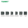 YUANKY Hot Selling Black Euro Modules Switch Socket