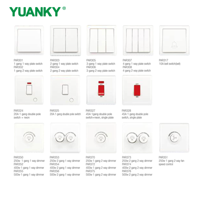 YUANKY Hot Selling PAR Range Switch Socket