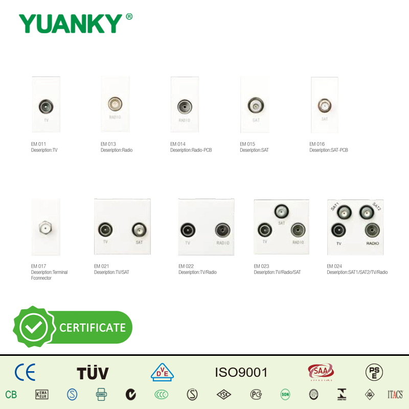 YUANKY حار بيع اليورو وحدة التبديل المقبس