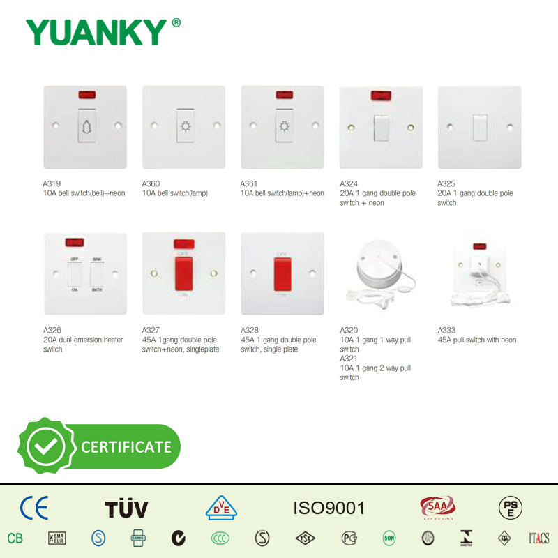 YUANKY Гарячий продаж розетки перемикача діапазону