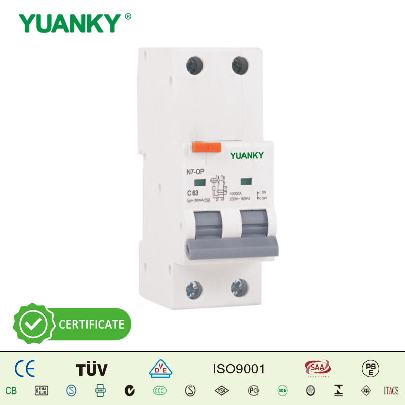 N7-OP RESIDUAL CURRENT CIRCUIT BREAKER WITH OVERCURRENT PROTECTION
